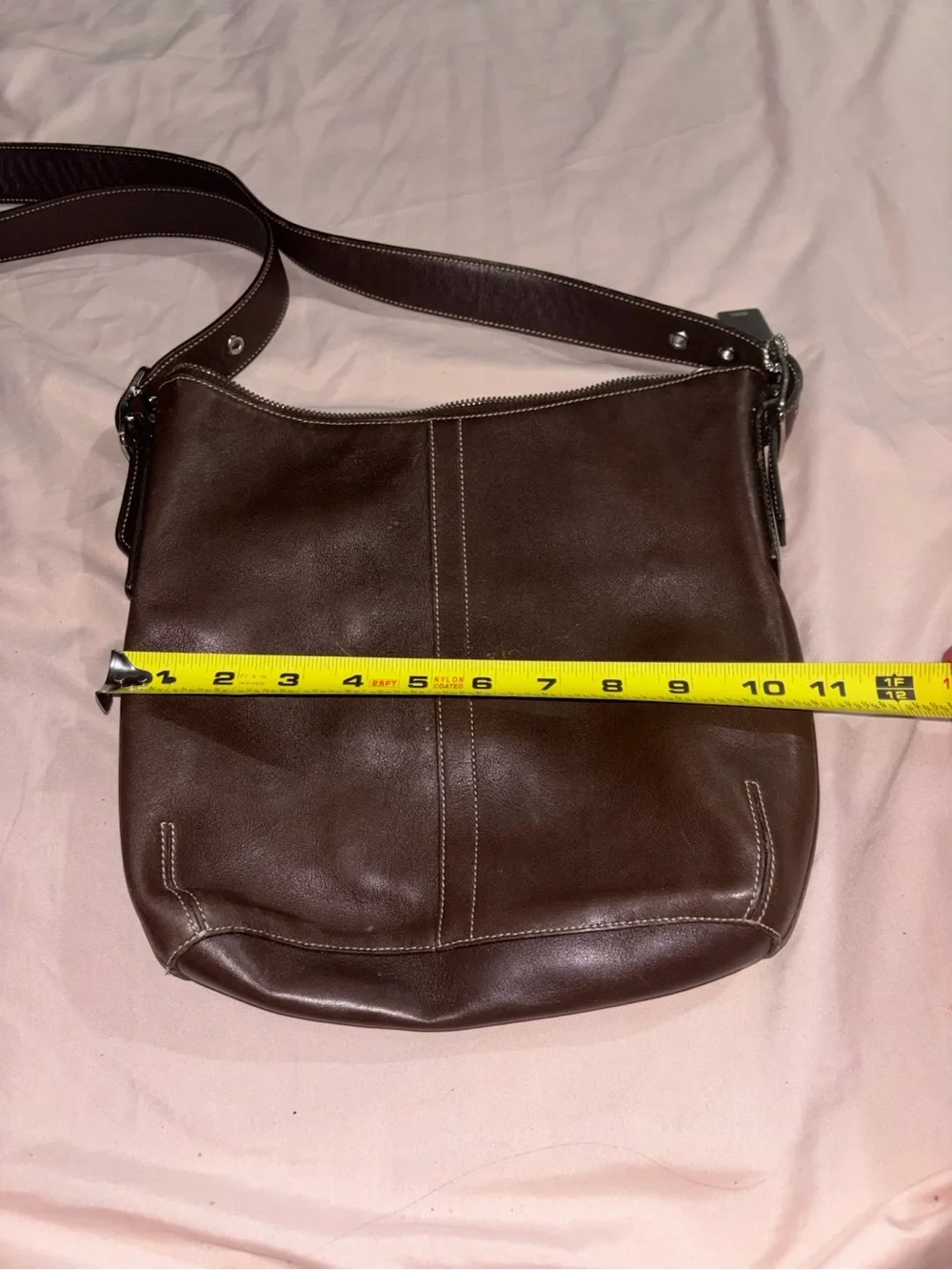 Coach Leather Crossbody Bag - Brown